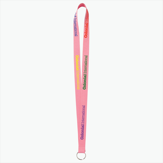 Plan Ahead & Save - 3/4 Economy Poly-Dye Full-Color Printed Lanyard w/Key Ring