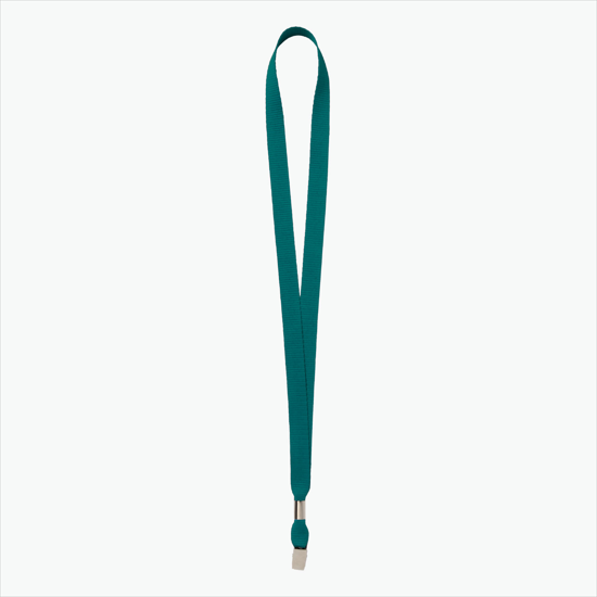 5/8 Polyester Lanyard - Blank - Bulldog Clip