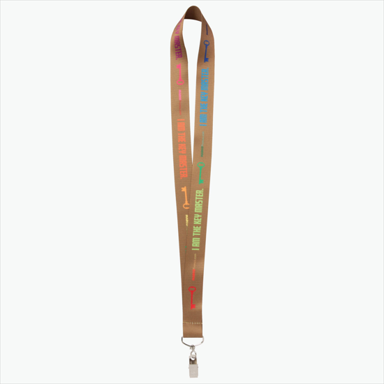 Plan Ahead & Save - 1 Economy Poly-Dye Full-Color Printed Lanyard w/Swivel Bulldog Clip
