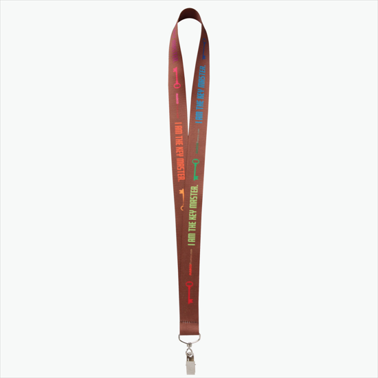 Plan Ahead & Save - 1 Economy Poly-Dye Full-Color Printed Lanyard w/Swivel Bulldog Clip