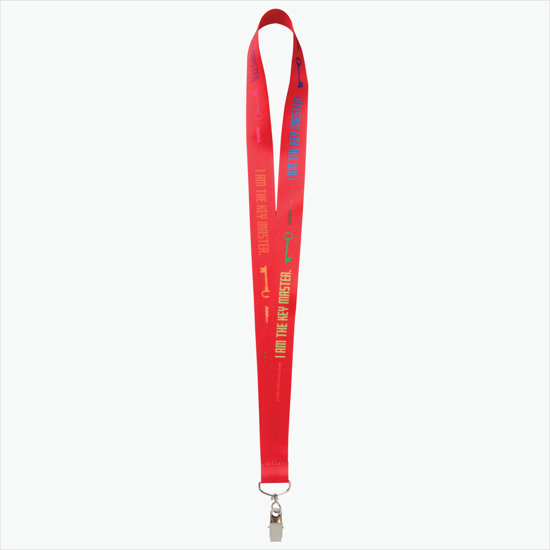 Plan Ahead & Save - 1 Economy Poly-Dye Full-Color Printed Lanyard w/Swivel Bulldog Clip
