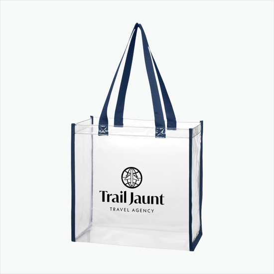 Color Accent Clear Tote
