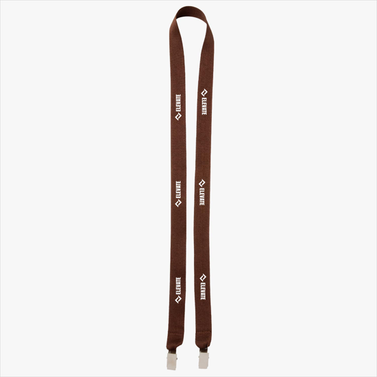 Plan Ahead & Save 3/4 Double-End Polyester Lanyard w/Double Non-Swivel Bulldog Clip
