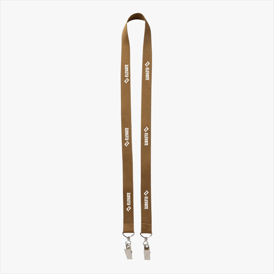 Plan Ahead & Save 3/4 Double-End Polyester Lanyard w/Double Swivel Bulldog Clip