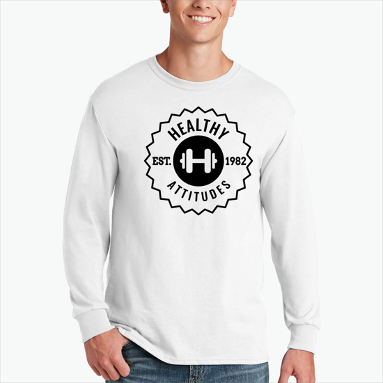 Jerzees® 50/50 Cotton/Poly Long Sleeve T-Shirt - White