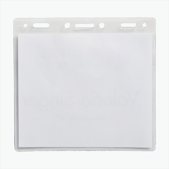 3 5/8 x 4 1/4 Jumbo Deluxe Badge Holder - Slotted