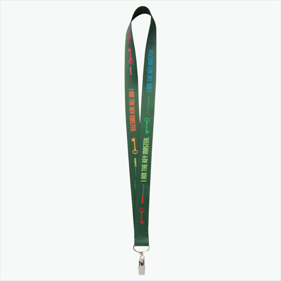 Plan Ahead & Save - 1 Economy Poly-Dye Full-Color Printed Lanyard w/Swivel Bulldog Clip