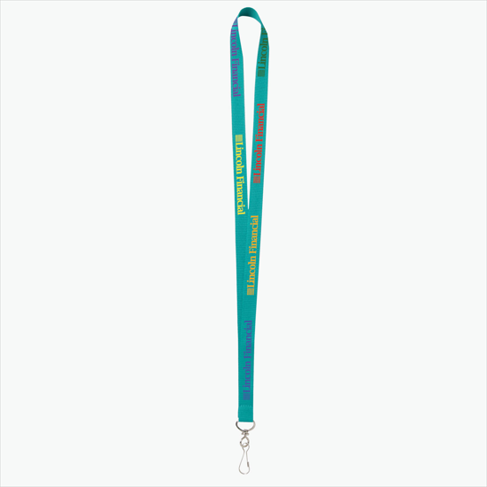Plan Ahead & Save - 5/8 Economy Poly-Dye Full-Color Printed Lanyard w/J-Hook