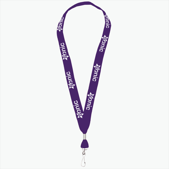 1 One Ply Cotton Lanyard - Swivel J-Hook