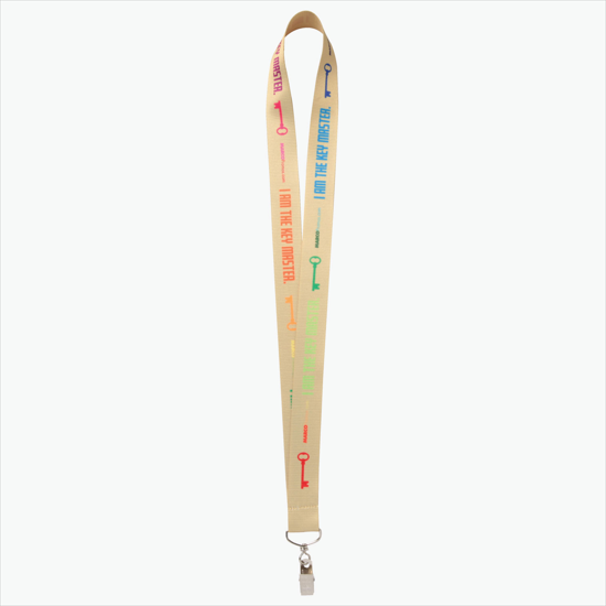 Plan Ahead & Save - 1 Economy Poly-Dye Full-Color Printed Lanyard w/Swivel Bulldog Clip