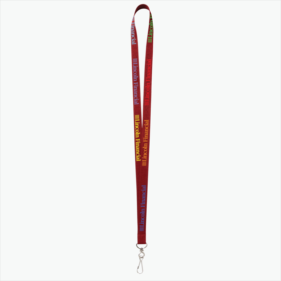 Plan Ahead & Save - 5/8 Economy Poly-Dye Full-Color Printed Lanyard w/J-Hook
