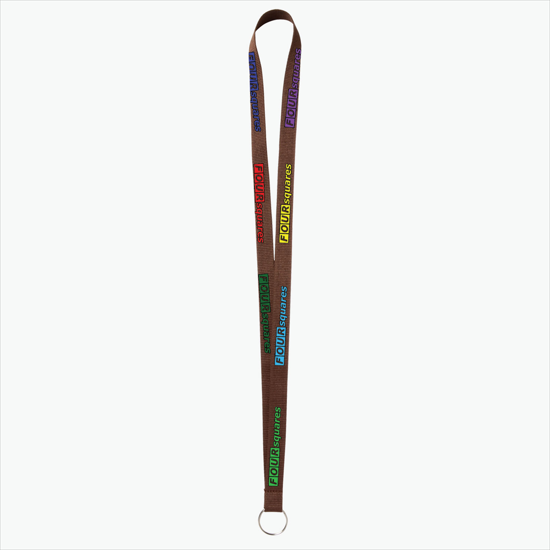 Plan Ahead & Save - 5/8 Economy Poly-Dye Full-Color Printed Lanyard w/Key Ring