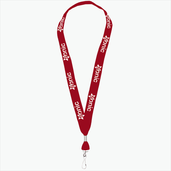 1 One Ply Cotton Lanyard - Swivel J-Hook