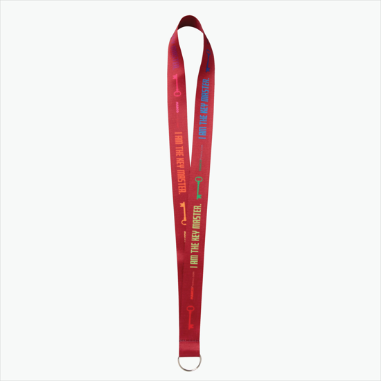 Plan Ahead & Save - 1 Economy Poly-Dye Full-Color Printed Lanyard w/Key Ring