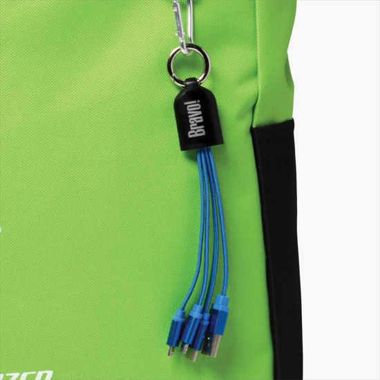 3-in-1 Logo Light-Up Jellyfish Charging Cable