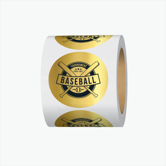 Adhesive Roll Labels - 3/4 Circle - Roll of 1000