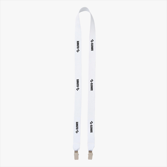 Plan Ahead & Save 3/4 Double-End Polyester Lanyard w/Double Non-Swivel Bulldog Clip