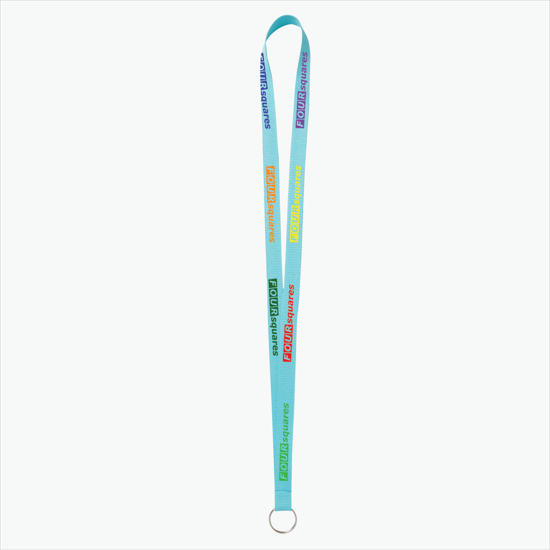 Plan Ahead & Save - 5/8 Economy Poly-Dye Full-Color Printed Lanyard w/Key Ring