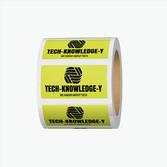 Adhesive Roll Labels - 3/4h x 1 1/2w Rectangle - Roll of 1000
