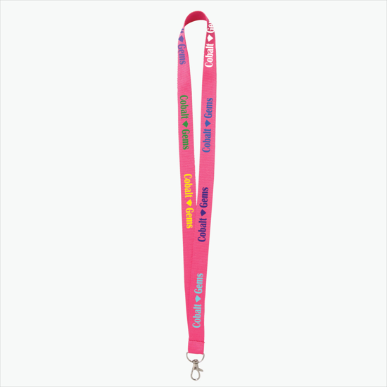 Plan Ahead & Save - 3/4 Economy Poly-Dye Full-Color Printed Lanyard w/Lobster Claw