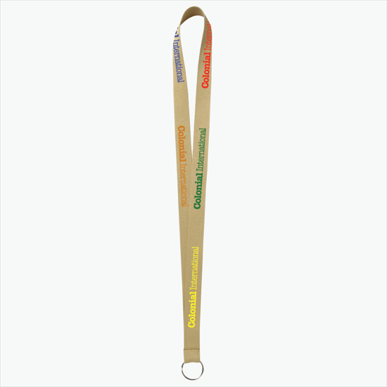 Plan Ahead & Save - 3/4 Economy Poly-Dye Full-Color Printed Lanyard w/Key Ring