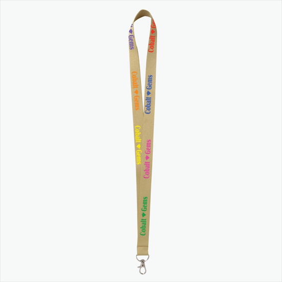 Plan Ahead & Save - 3/4 Economy Poly-Dye Full-Color Printed Lanyard w/Lobster Claw