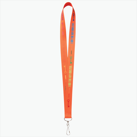 Plan Ahead & Save - 1 Economy Poly-Dye Full-Color Printed Lanyard w/J-Hook