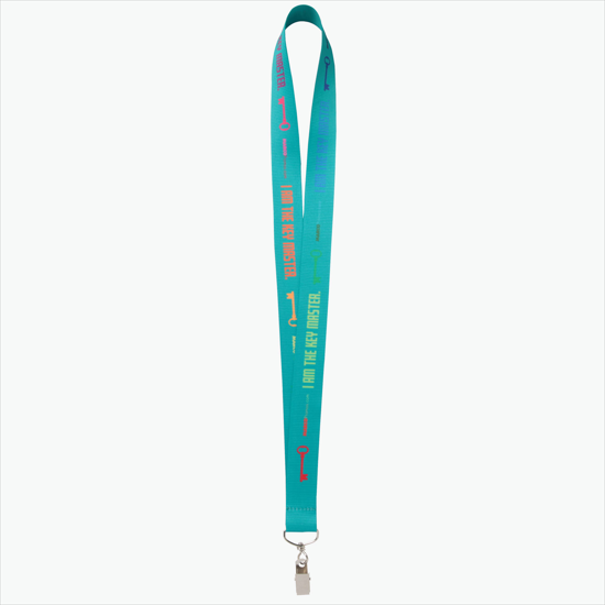 Plan Ahead & Save - 1 Economy Poly-Dye Full-Color Printed Lanyard w/Swivel Bulldog Clip