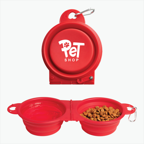 Top Tail Double Collapsible Pet Bowl