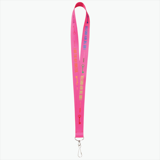 Plan Ahead & Save - 1 Economy Poly-Dye Full-Color Printed Lanyard w/J-Hook