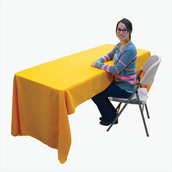 6' Laser Edge Open Back Table Cover