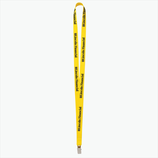 Plan Ahead & Save 5/8 Polyester Lanyard - Non-Swivel Bulldog Clip