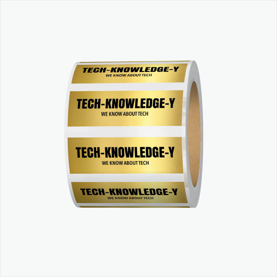 Adhesive Roll Labels - 1/2h x 1 1/2w Rectangle - Roll of 1000