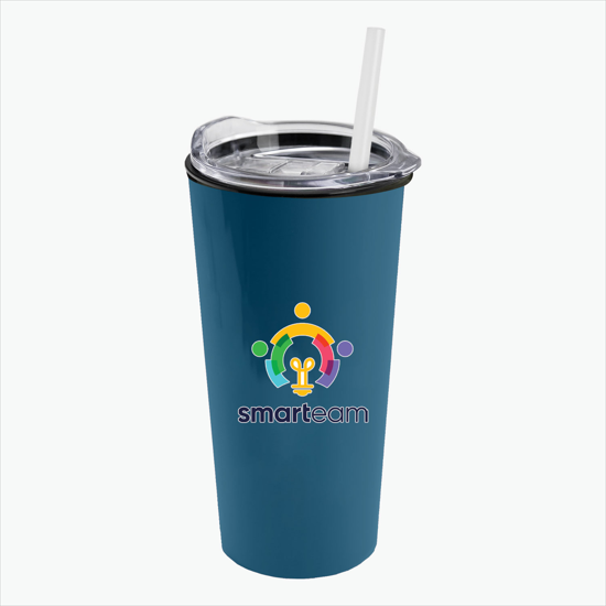 18 oz Road Master Tumbler with Slide Lid and Straw - Full Color