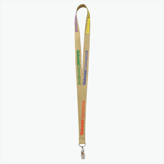 Plan Ahead & Save - 3/4 Economy Poly-Dye Full-Color Printed Lanyard w/Swivel Bulldog Clip