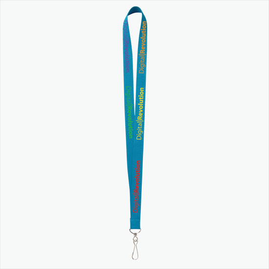 Plan Ahead & Save - 3/4 Economy Poly-Dye Full-Color Printed Lanyard w/J-Hook