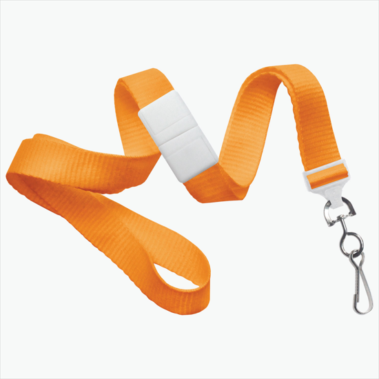 5/8 Breakaway Polyester Lanyard - Blank - Swivel Hook