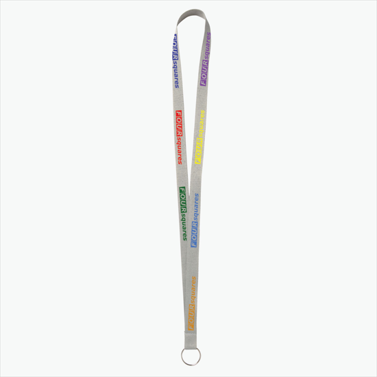 Plan Ahead & Save - 5/8 Economy Poly-Dye Full-Color Printed Lanyard w/Key Ring