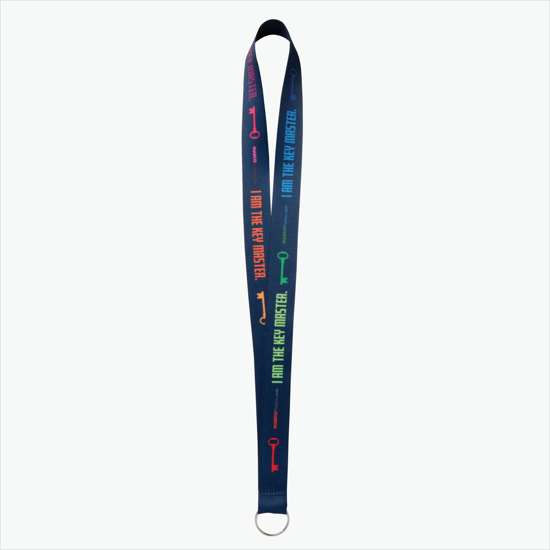 Plan Ahead & Save - 1 Economy Poly-Dye Full-Color Printed Lanyard w/Key Ring