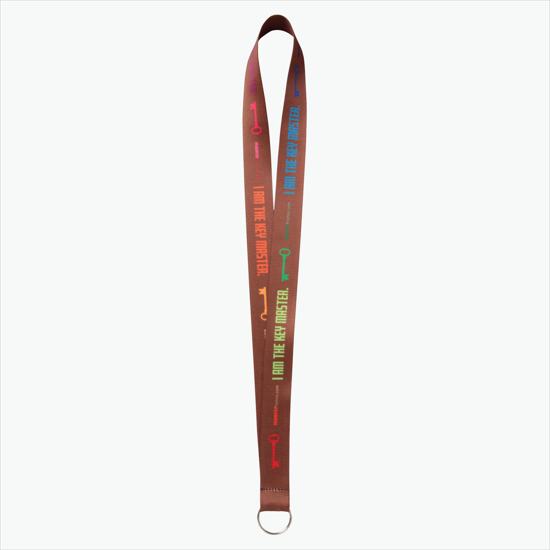 Plan Ahead & Save - 1 Economy Poly-Dye Full-Color Printed Lanyard w/Key Ring