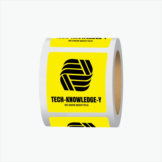 Adhesive Roll Labels - 3 Square - Roll of 1000