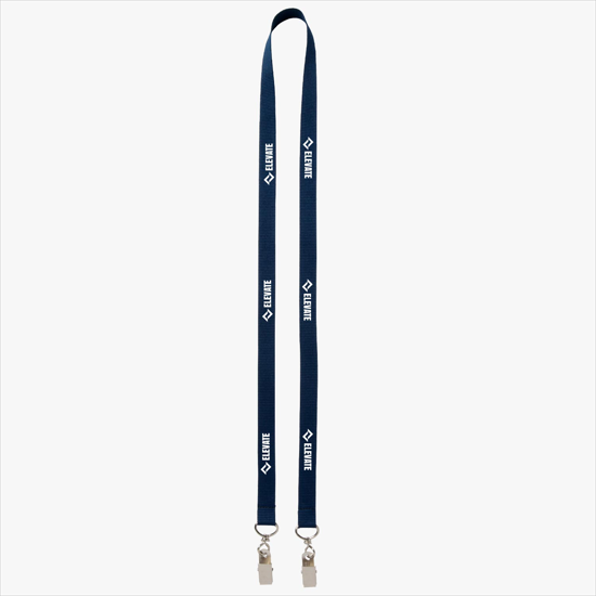 Plan Ahead & Save 5/8 Double-End Polyester Lanyard w/Double Swivel Bulldog Clip