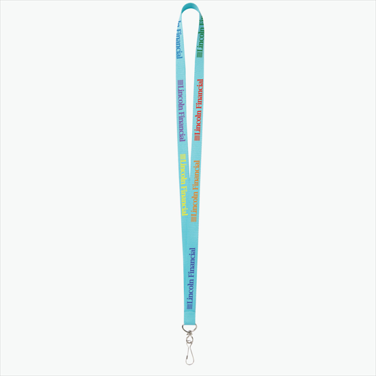 Plan Ahead & Save - 5/8 Economy Poly-Dye Full-Color Printed Lanyard w/J-Hook
