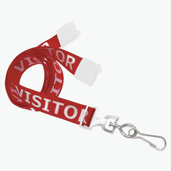 5/8 Dye-Sublimated Pre-Printed People ID Lanyard with Breakaway
