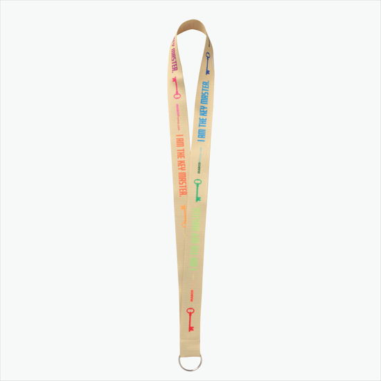 Plan Ahead & Save - 1 Economy Poly-Dye Full-Color Printed Lanyard w/Key Ring