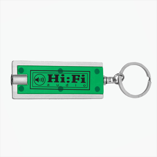 Rectangular Flashlight Keychain