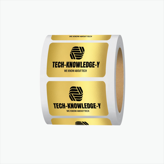 Adhesive Roll Labels - 2h x 4w Rectangle - Roll of 1000