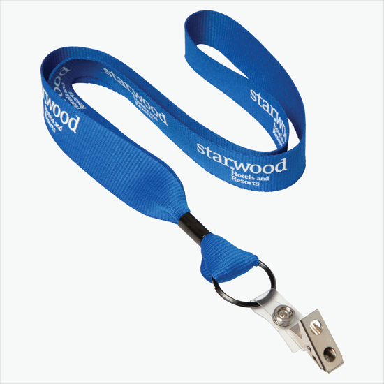 MARCO 1 Economy Polyester Lanyard - Vinyl Snap w/Bulldog Clip