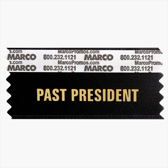 PAST PRESIDENT Horizontal Ribbon - 3 1/2 x 1 5/8