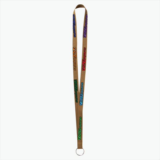 Plan Ahead & Save - 5/8 Economy Poly-Dye Full-Color Printed Lanyard w/Key Ring